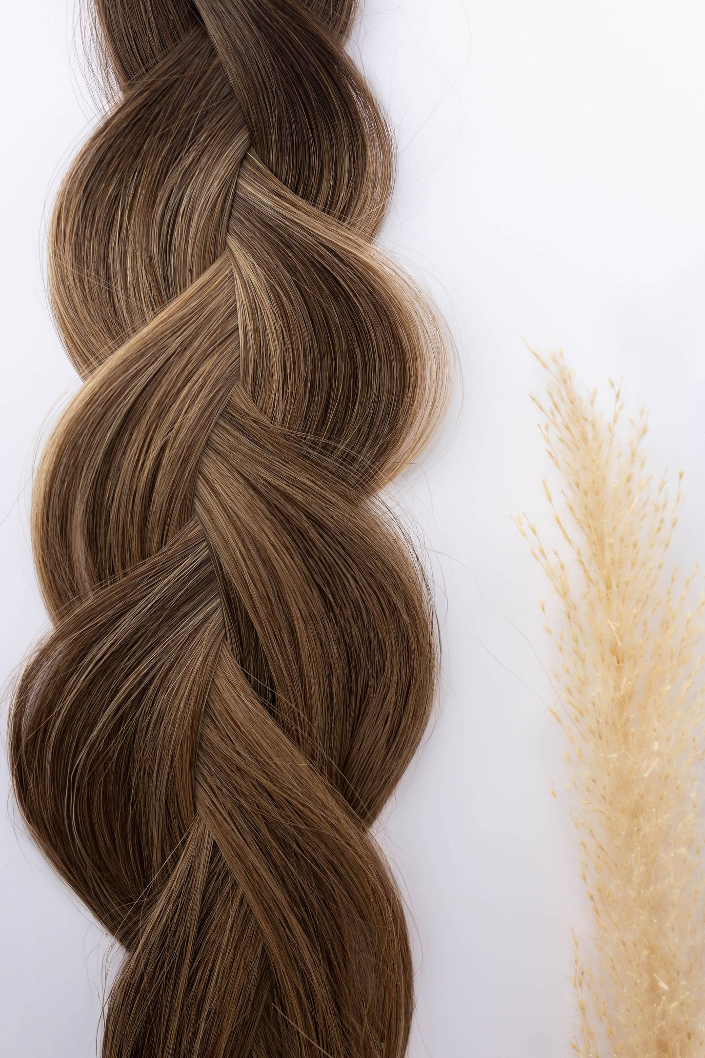 Cinnamon Bun Seamless Weft Human Hair Extensions 20" - 50g