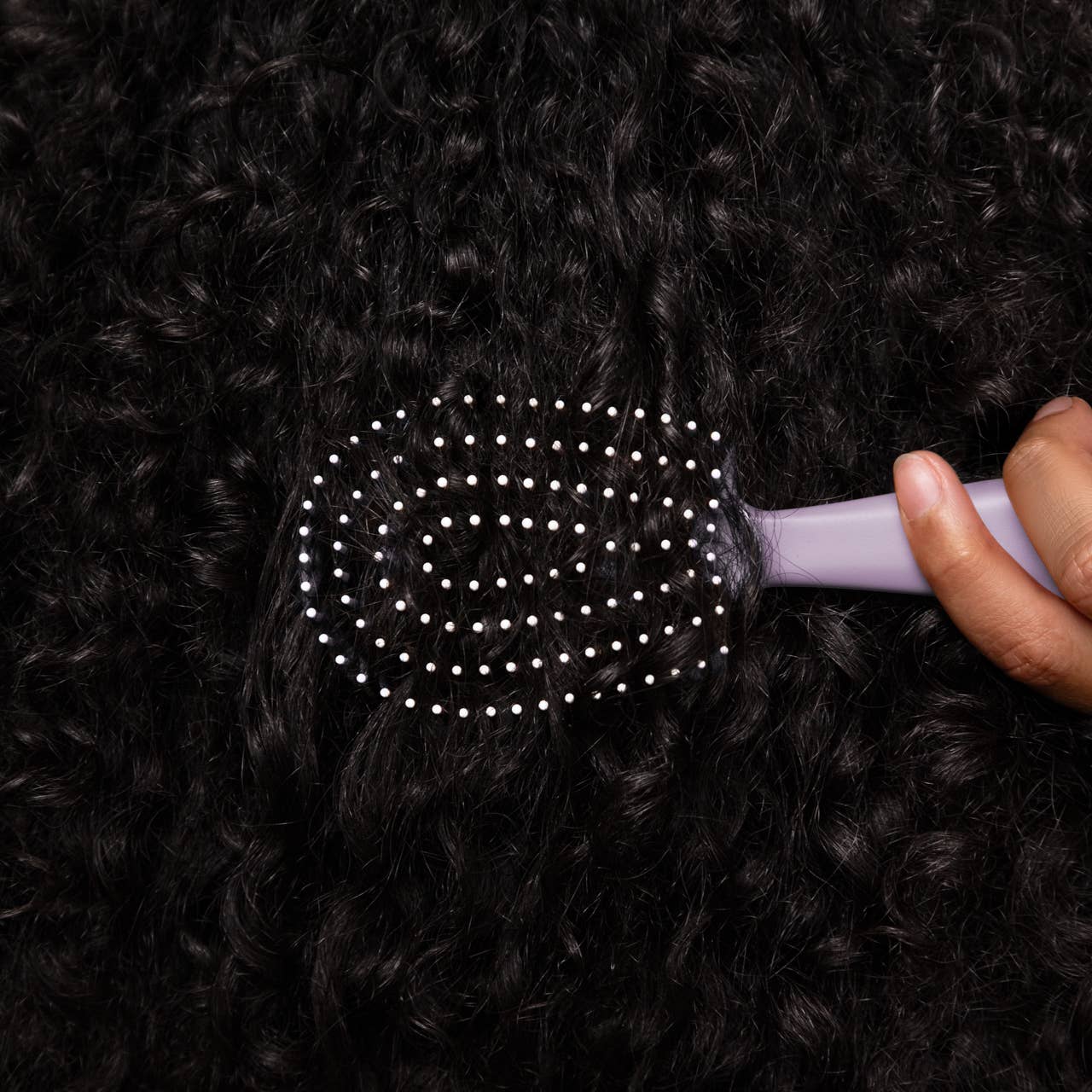 KITSCH Mini Soft Violet Detangling Flexi Brush for All Hair Types