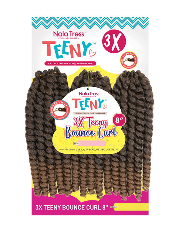 3x Teeny Bounce Curl 8" - Janet Collection