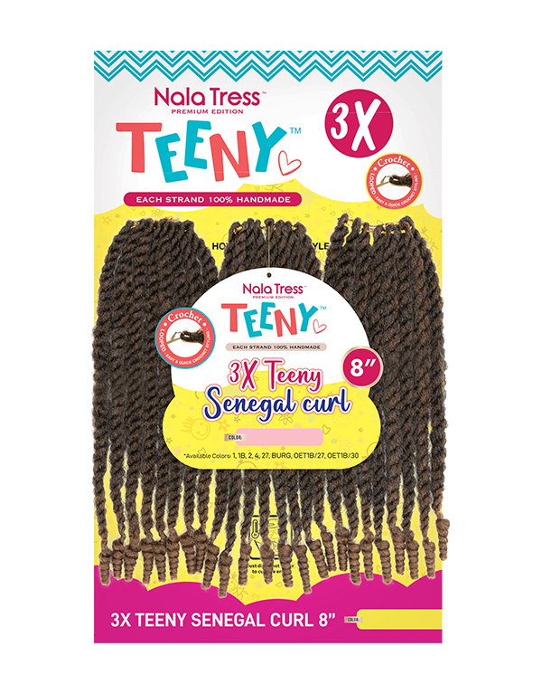3X Teeny Senegal Curl 8′′