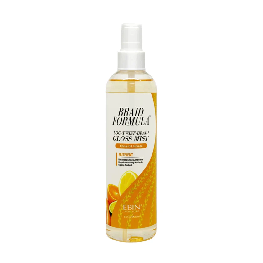 Braid Formula Loc, Twist, Briad Nutrient Gloss Mist