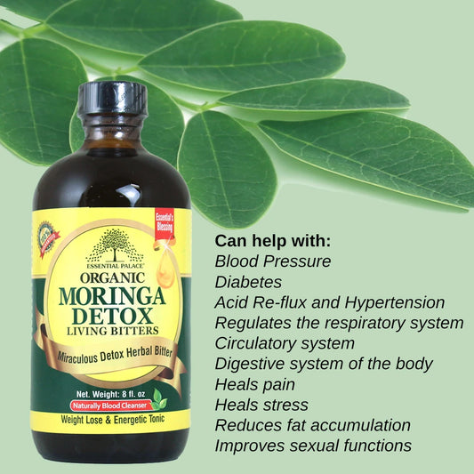 Organic Moringa Detox Bitters - 16 oz.