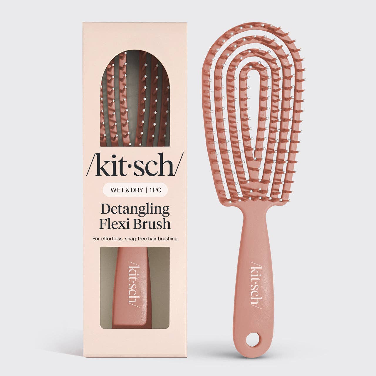 KITSCH Detangling Flexi Brush for Wet & Dry Hair - Terracotta