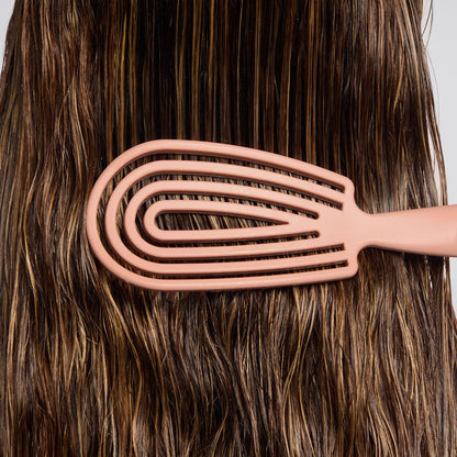 KITSCH Detangling Flexi Brush for Wet & Dry Hair - Terracotta
