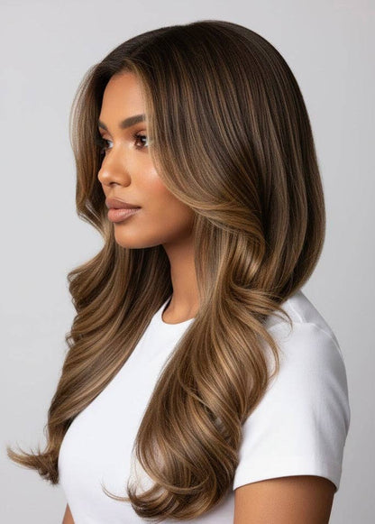 Cinnamon Bun Seamless Weft Human Hair Extensions 20" - 50g