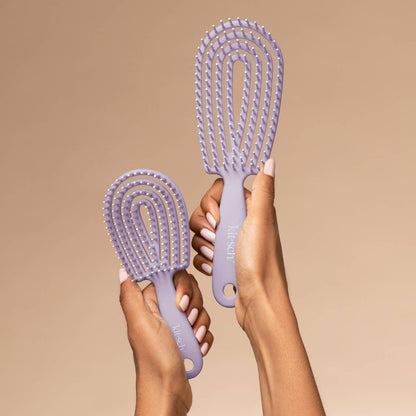 KITSCH Mini Soft Violet Detangling Flexi Brush for All Hair Types