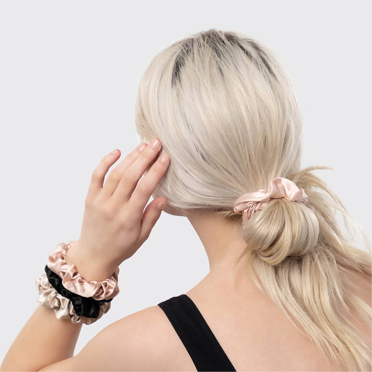 Satin Sleep Scrunchies 5-Pack for Hair Protection - Assorted Colors
