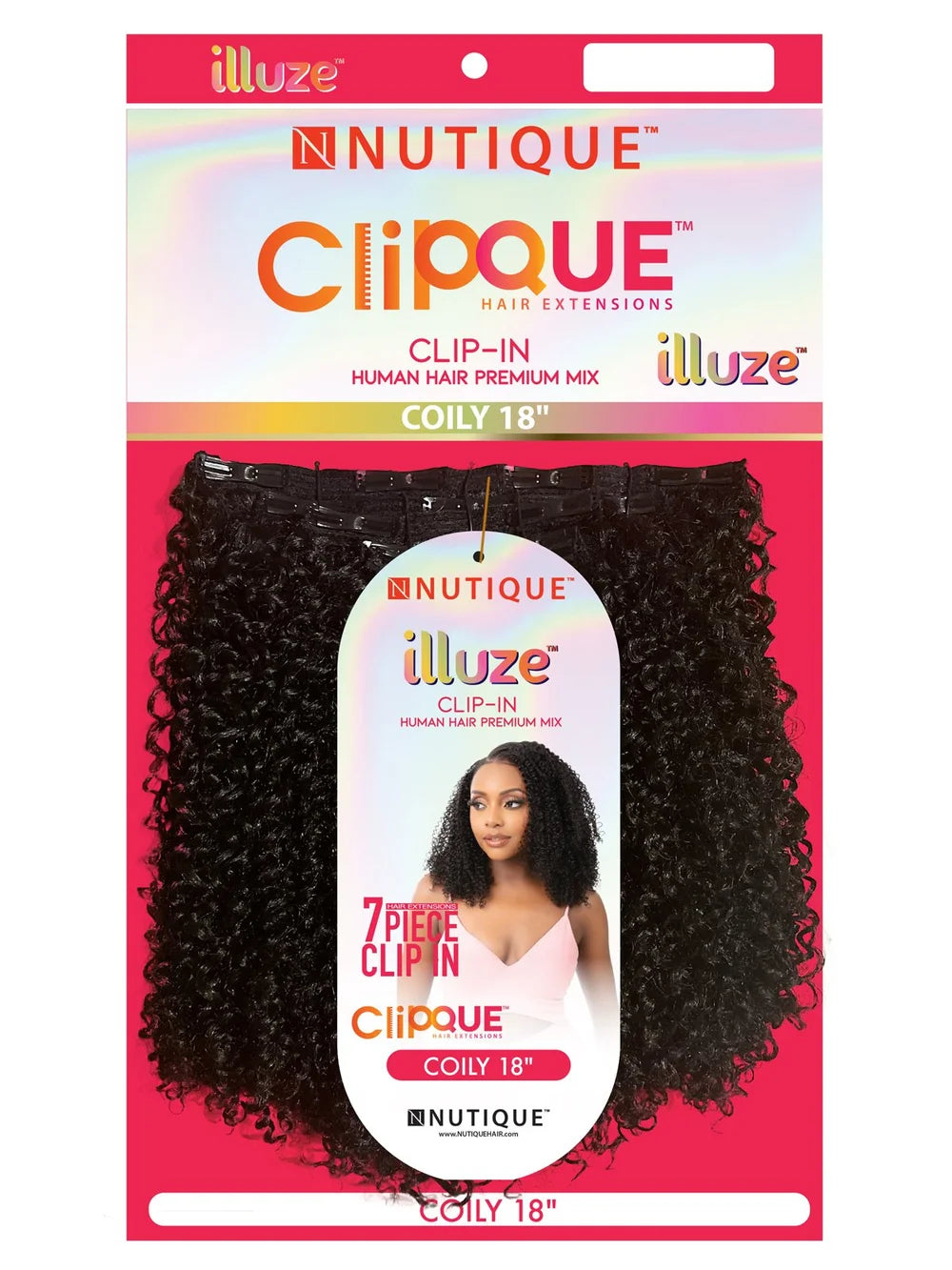 ILLUZE HH CLIP-IN COILY 18