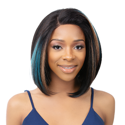 Illuze 13x4 HD Lace Flip-Up Harlee Straight Synthetic Wig 12"