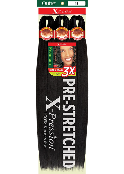 Outre X-Pression 3X Ultra Pre-Stretched Kanekalon Braiding Hair 42"