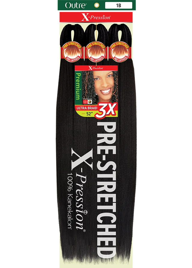 Outre X-Pression: 3X Ultra Pre-Stretched Kanekalon Braid 52