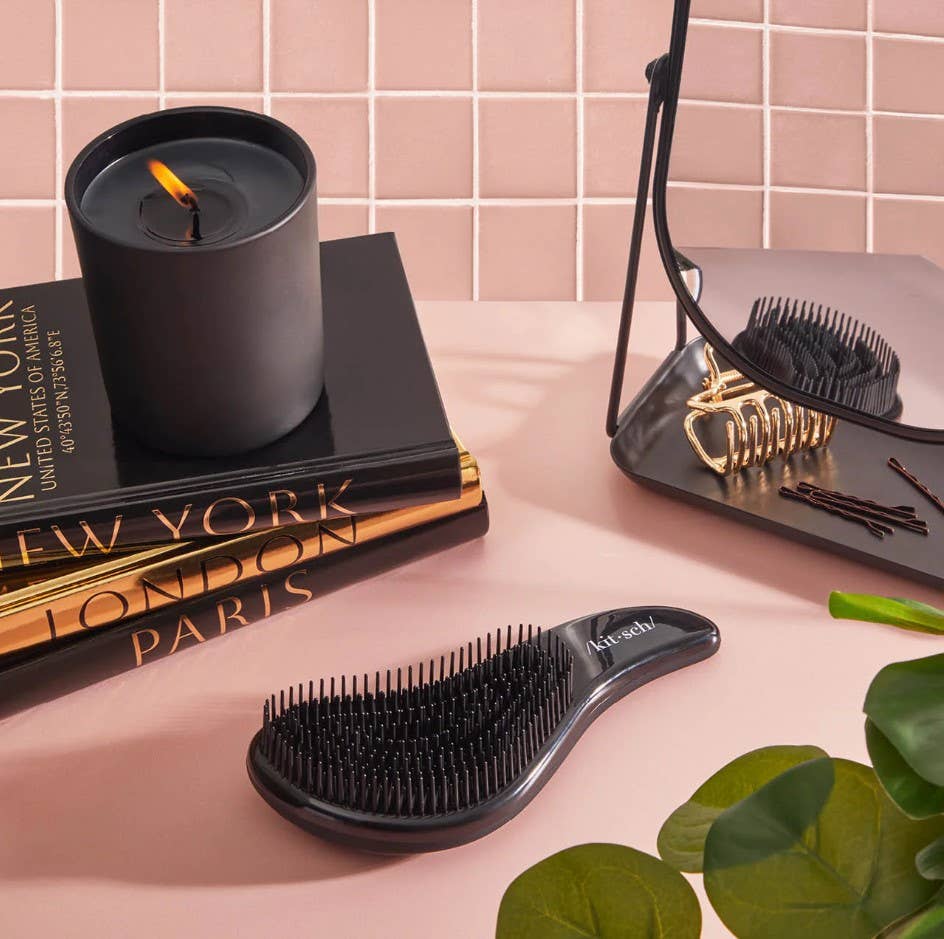 KITSCH Detangling Brush for Wet & Dry Hair - Black