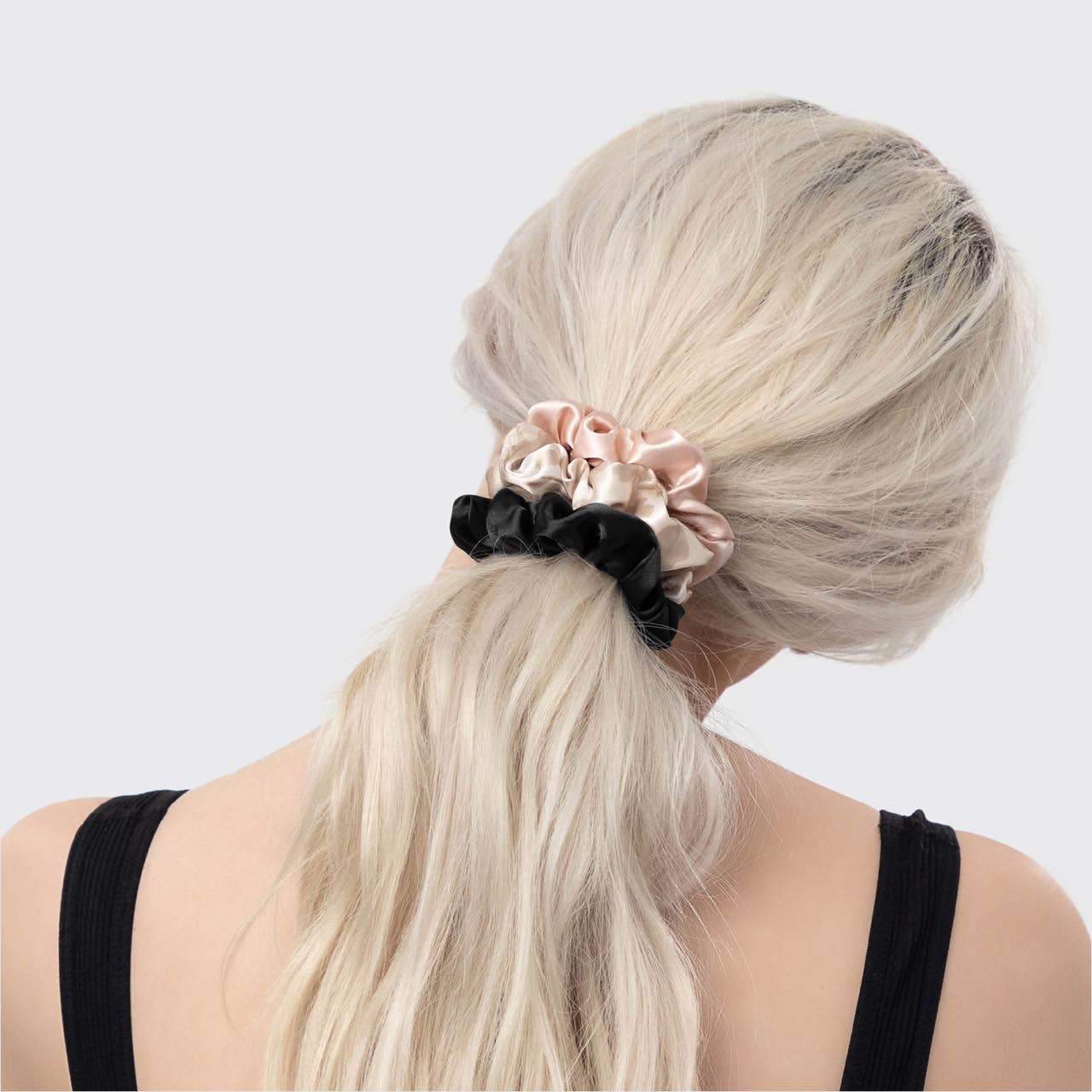 Satin Sleep Scrunchies 5-Pack for Hair Protection - Assorted Colors
