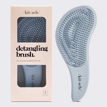 KITSCH Detangling Brush for Wet & Dry Hair - Haze Blue