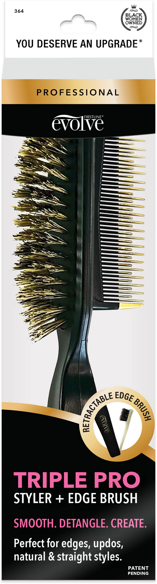 Triple Pro Styler + Edge Brush