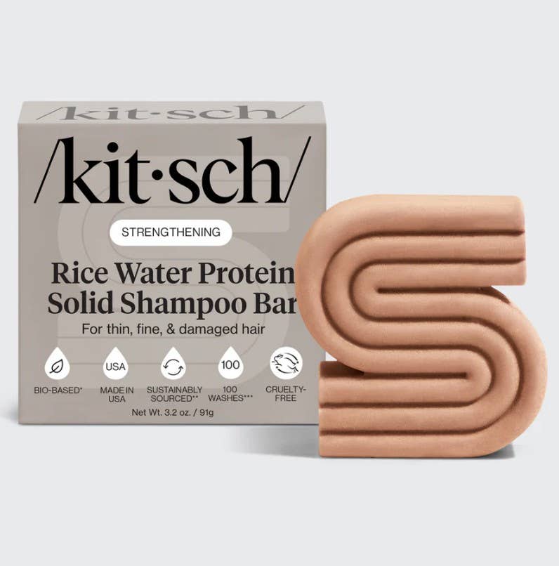 Rice Water Shampoo Bar for Hair Growth & Strengthening