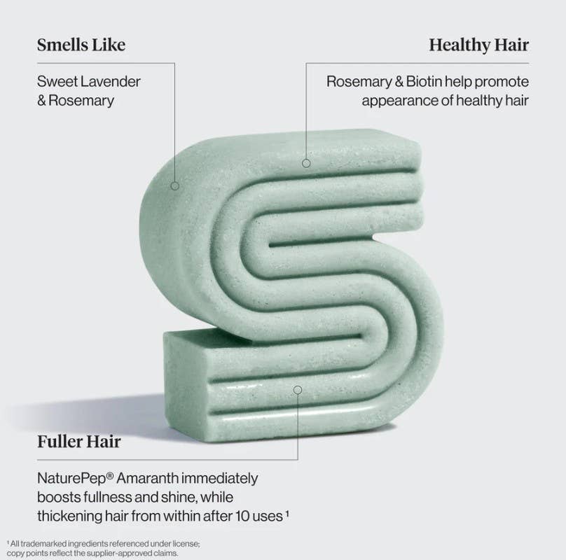Rosemary & Biotin Volumizing Shampoo & Conditioner Bar Combo for Hair Growth