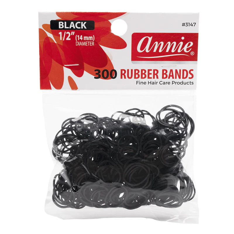 Rubber Bands 300Count Black