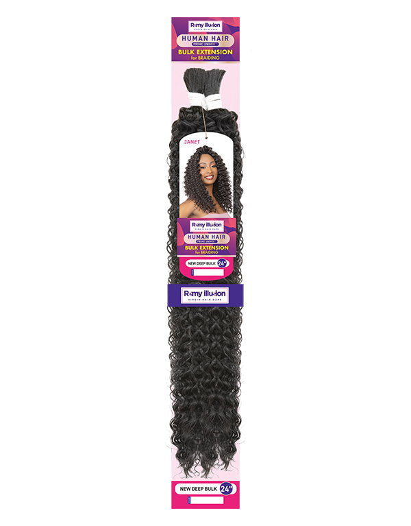 Janet Collection REMY ILLUSION New Deep Bulk – 100% Blend Hair