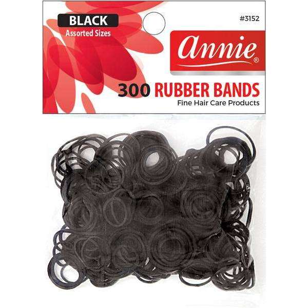 300 Black Rubber Bands