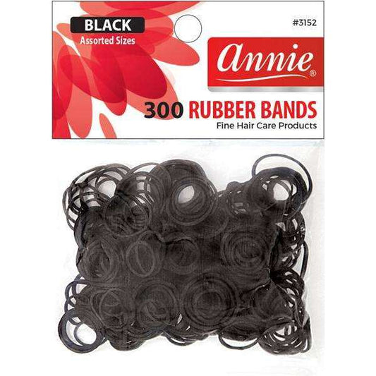 300 Black Rubber Bands