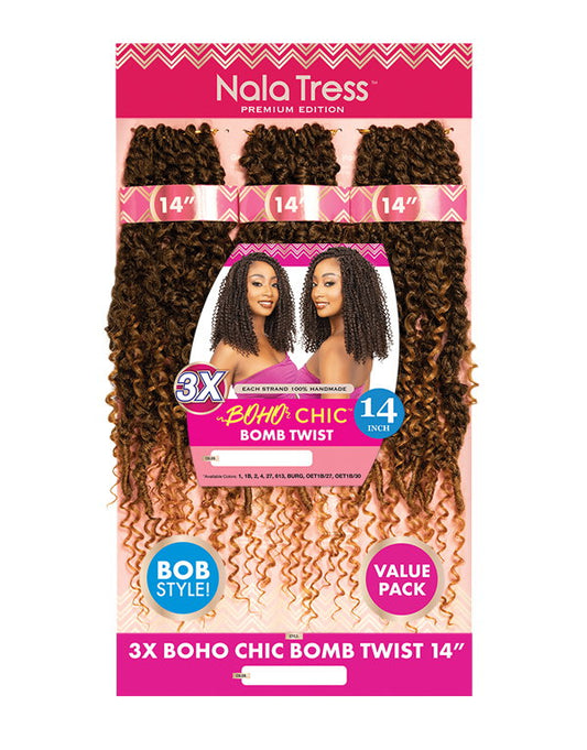 3X Boho Chic Bomb Twist 14′′
