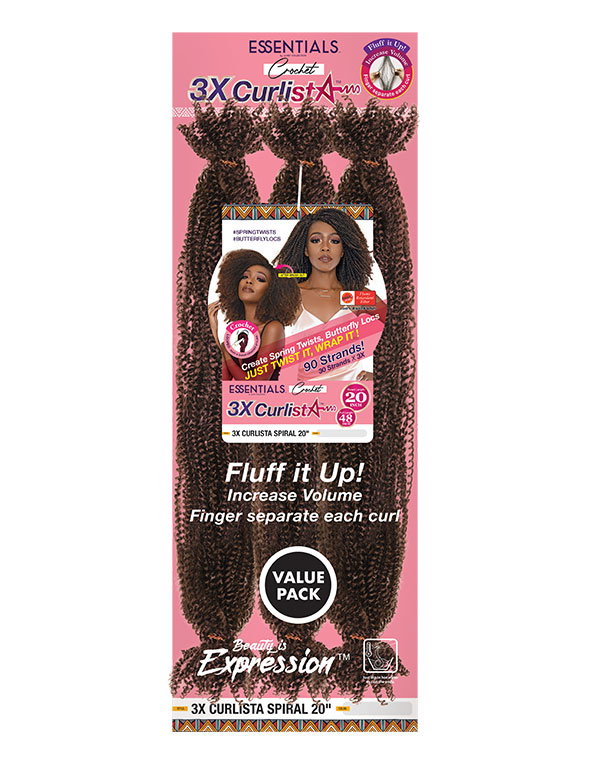 Essential 3x Curlista Spiral Curl 20" - Janet Collection