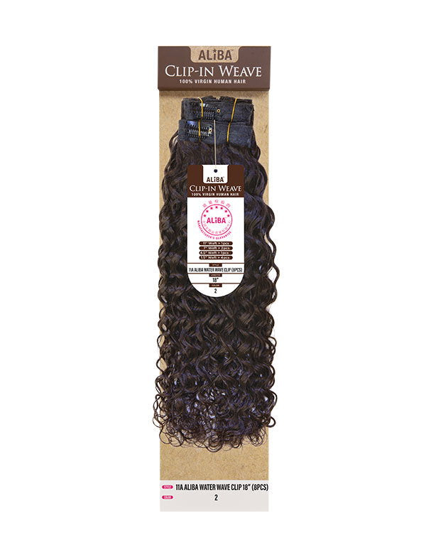 11a Aliba 18” Water Wave Clip-Ins - Janet Collection