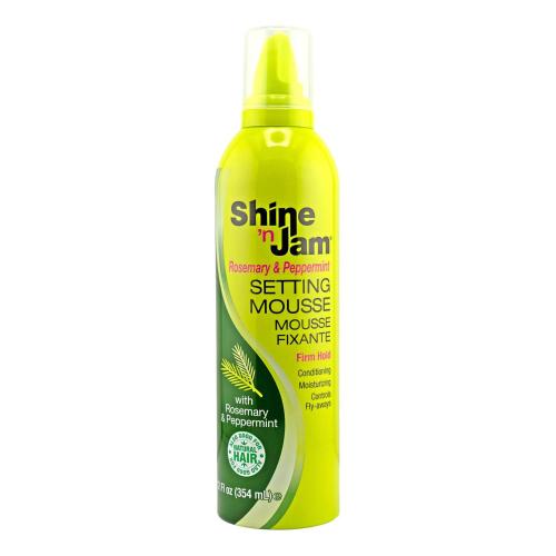 Ampro Shine N' Jam Rosemary & Peppermint Setting Mousse Firm Hold 12oz