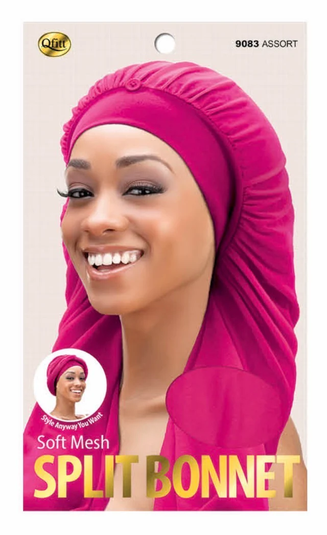Qfitt Soft Mesh Split Bonnet Assort